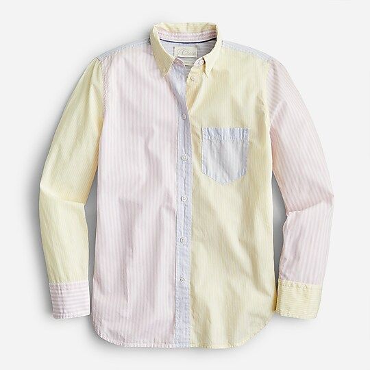 Classic-fit cotton poplin shirt in cocktail stripe | J.Crew US