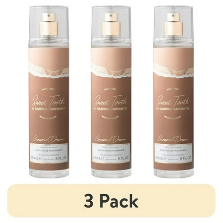 (3 pack) Sabrina Carpenter Sweet Tooth Caramel Dream Body Spray for Women, 8 oz | Walmart (US)