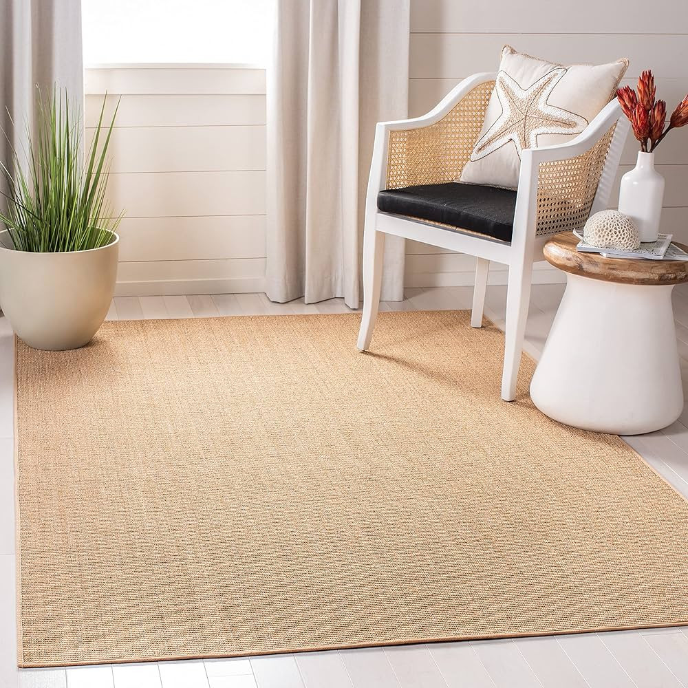 Martha Stewart Collection by SAFAVIEH 9' x 13' Beige MSR9501B Farmhouse Sisal & Jute Area Rug | Amazon (US)