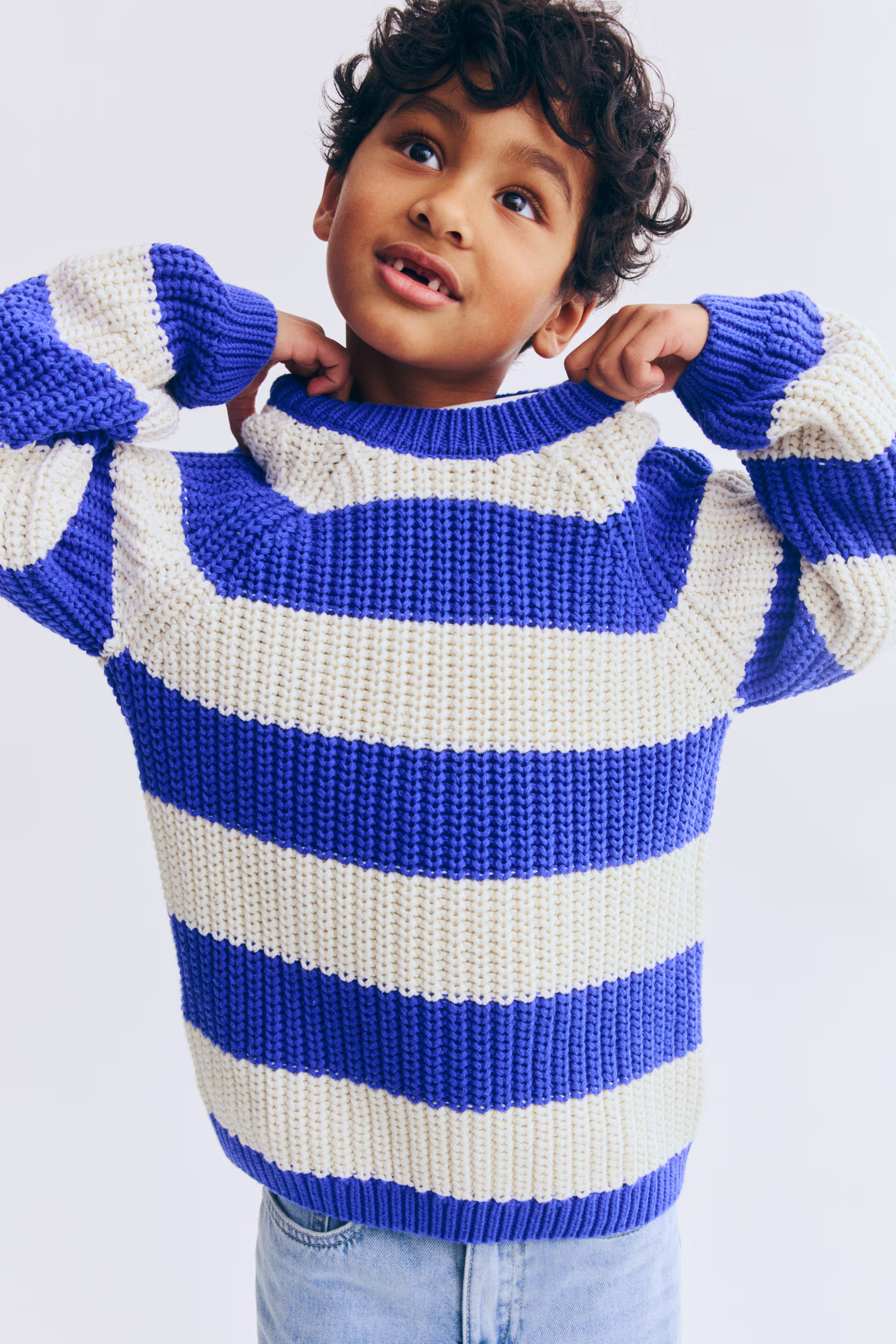 Rib-Knit Cotton Sweater | H&M (US + CA)