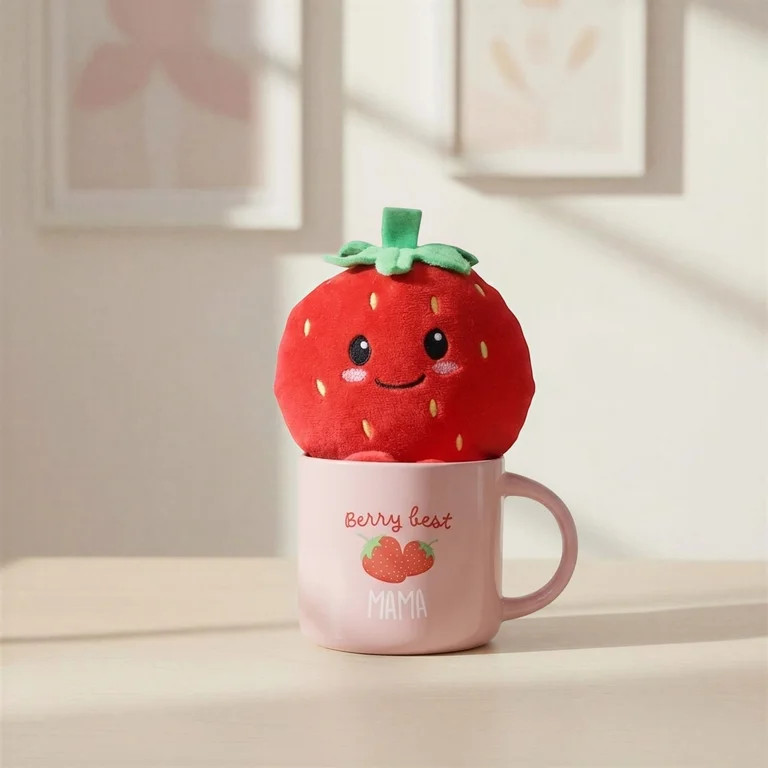 Strawberry Plush in Berry Best Mama Mug, Pink and Red, Mother's Day by Way To Celebrate | Walmart (US)