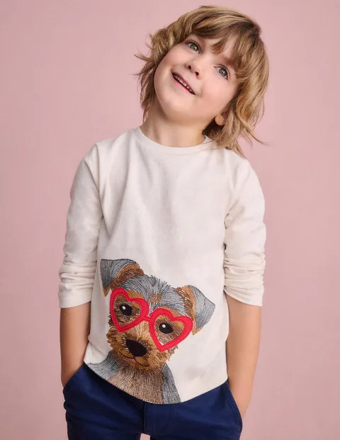 Fun Superstitch Grid T-Shirt | Boden (US)