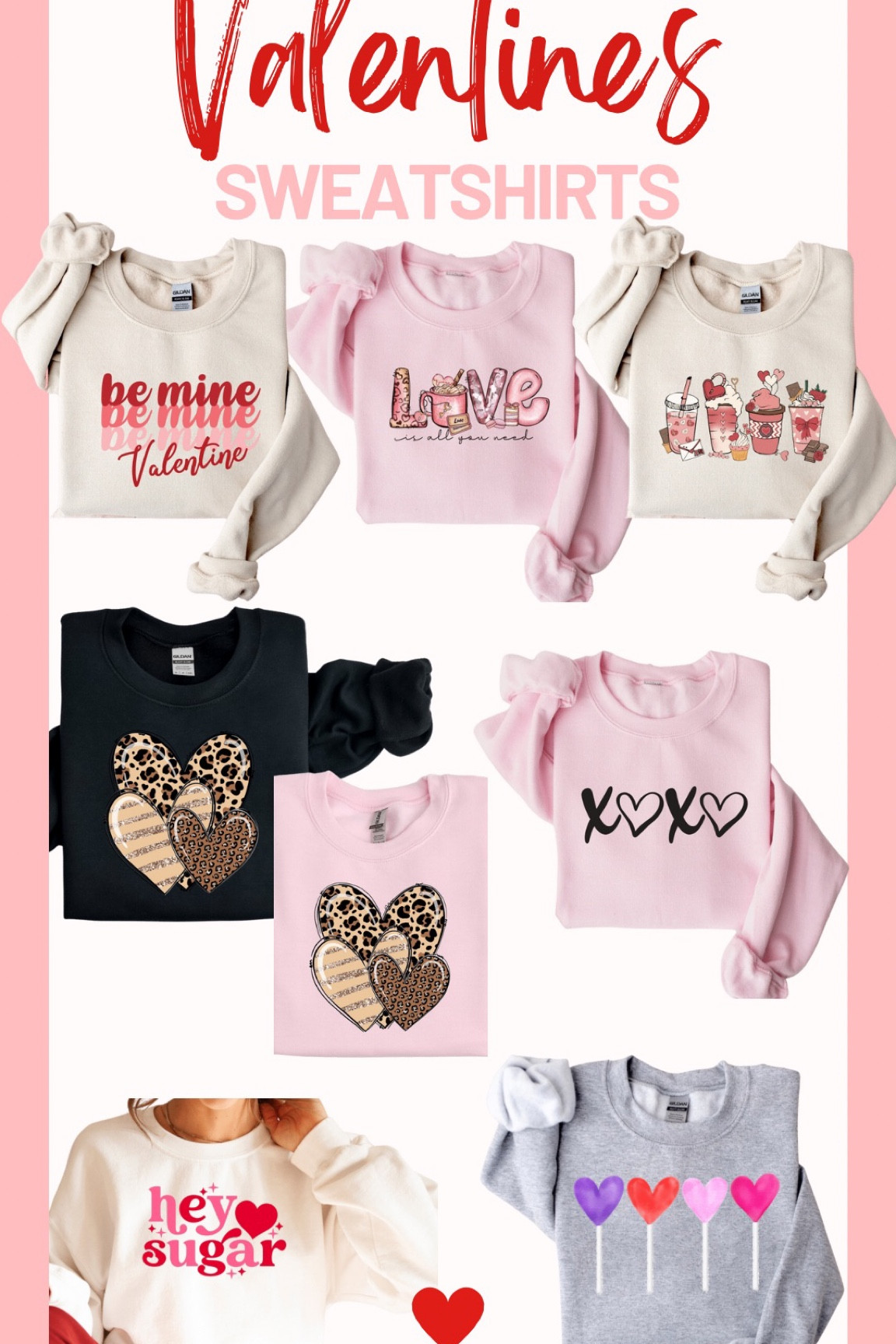 Valentines sweatshirts
Vday

#LTKsalealert #LTKSeasonal #LTKunder50