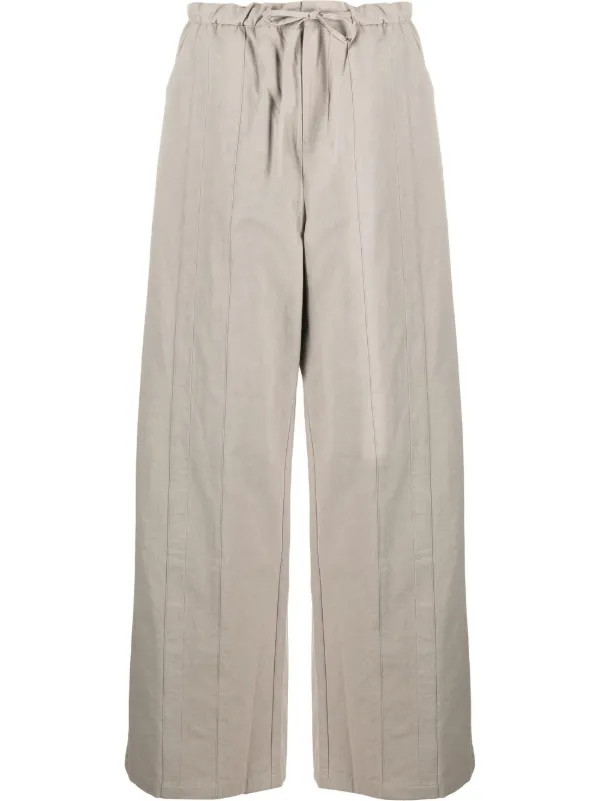 straight-leg tied-waist trousers | Farfetch Global