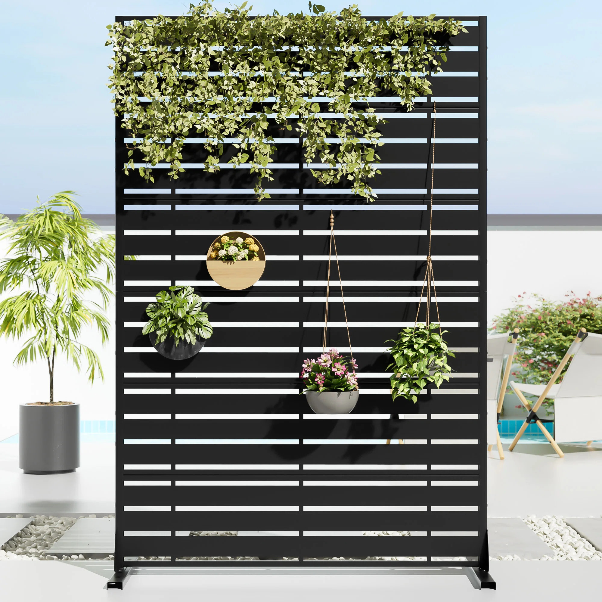 Outdoor Metal Privacy Screen | Wayfair North America