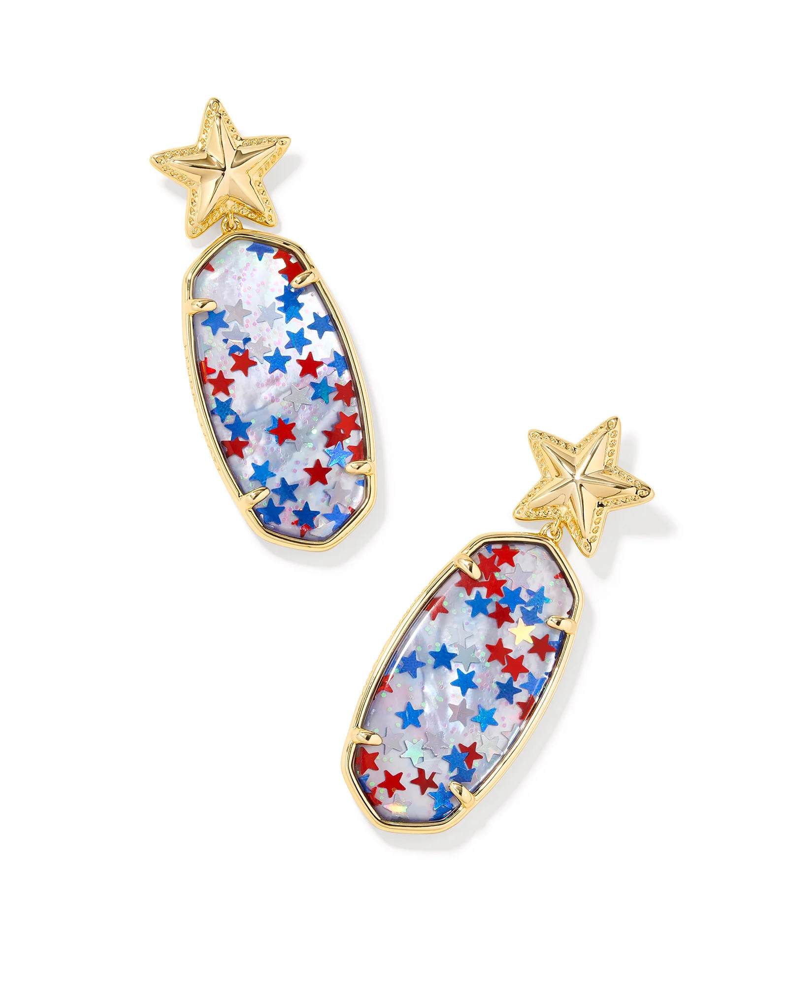 Elle Star Gold Drop Earrings | Kendra Scott