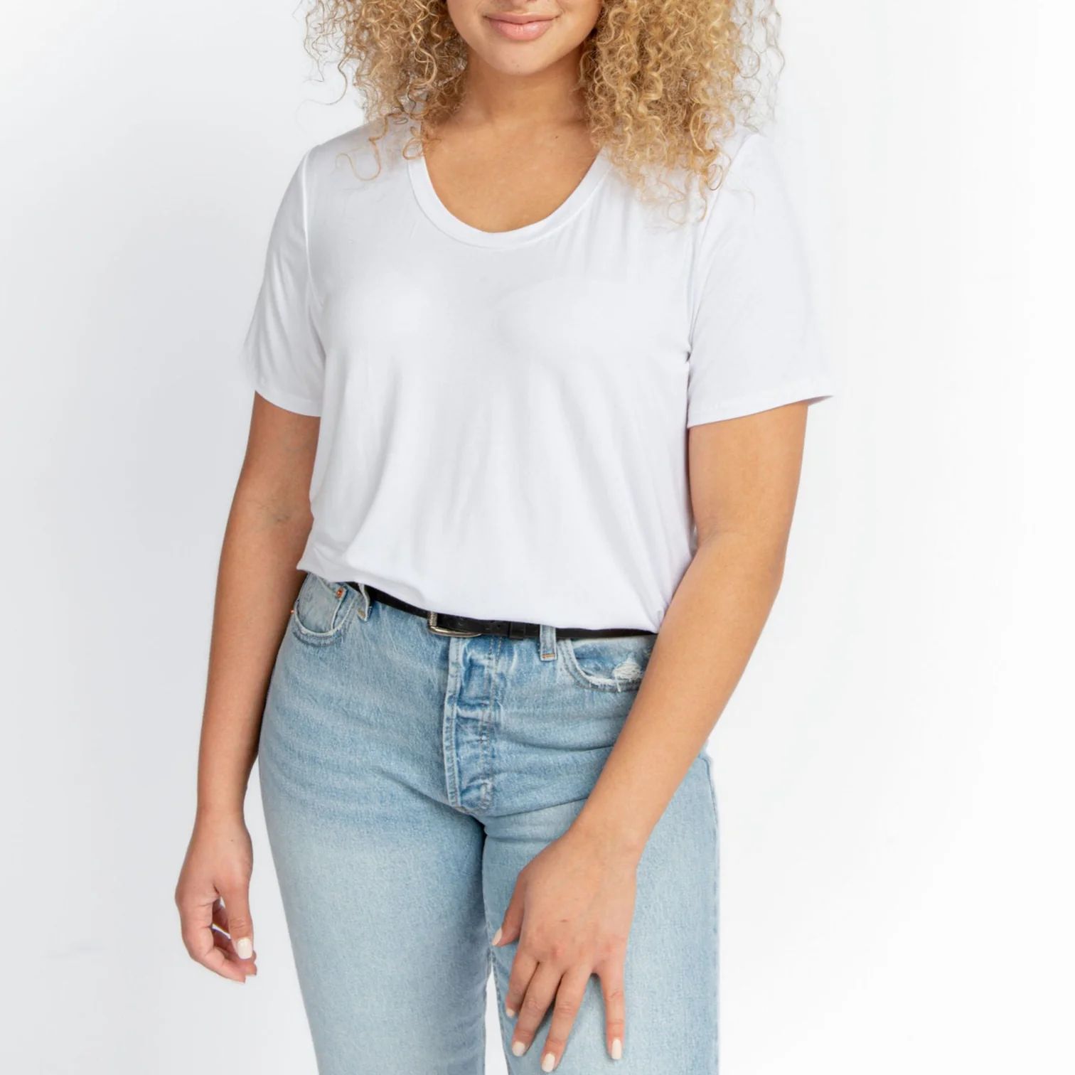Effortless Scoop Neck T-Shirt | Shop Sustainable Women's Clothing | Encircled