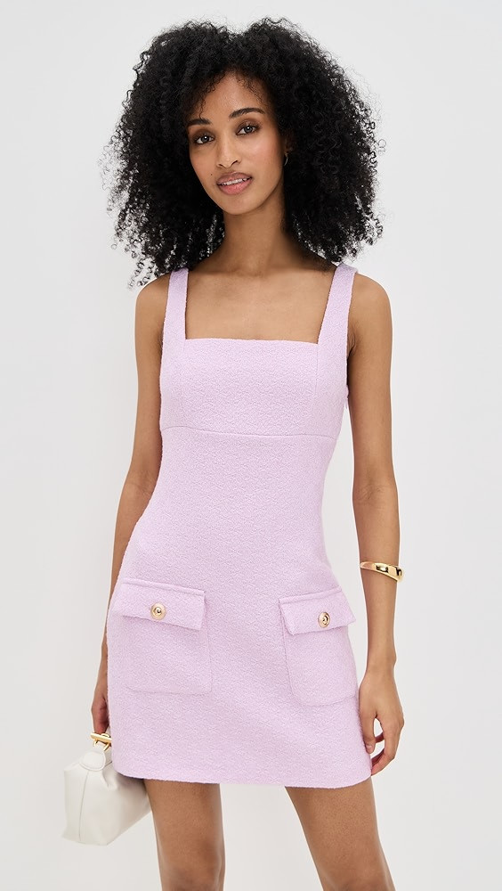 Square Neck Tweed Mini Dress | Shopbop