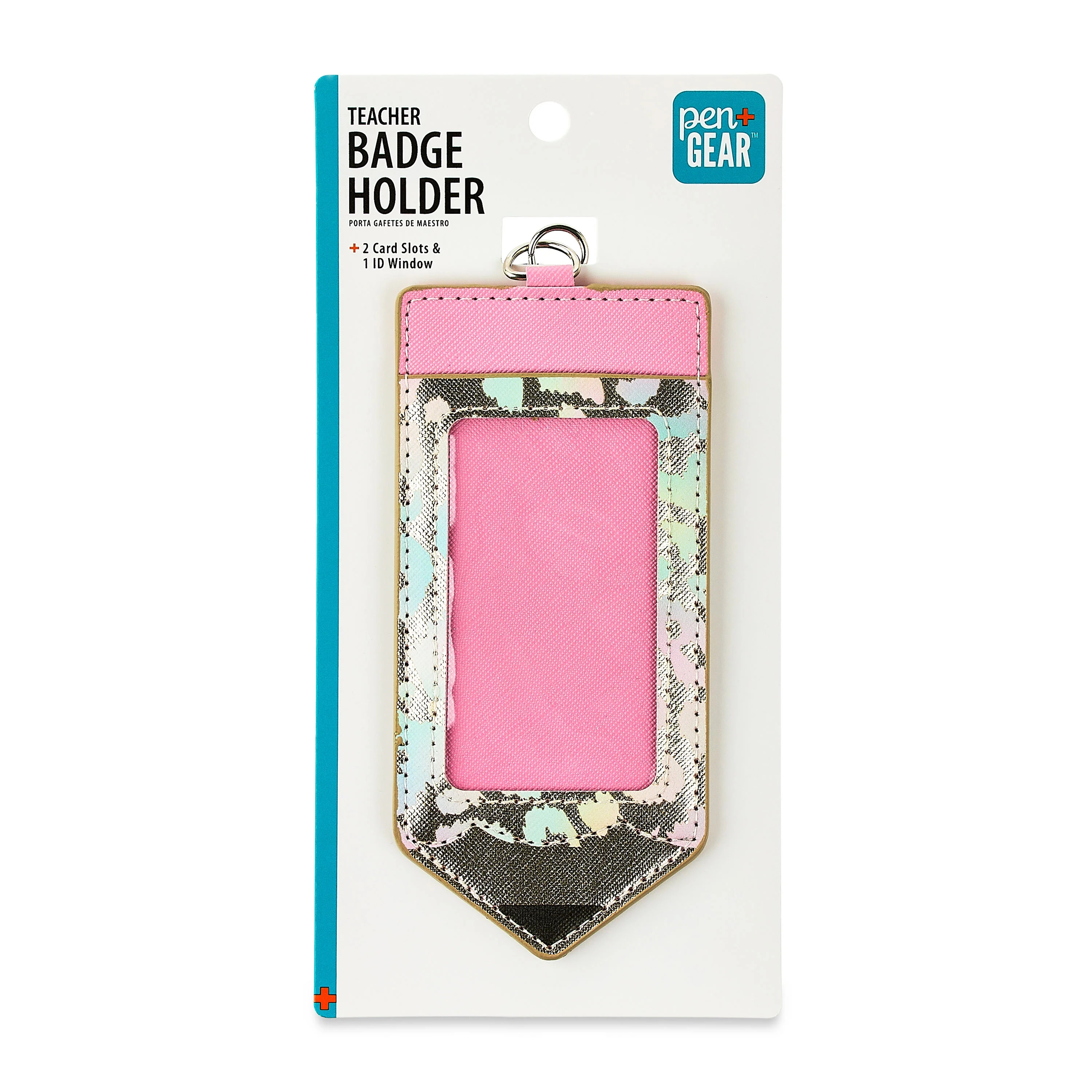 Pen+Gear Pencil Teacher Badge Holder, Multicolor | Walmart (US)