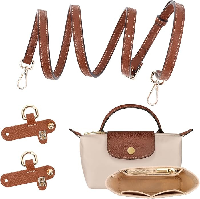 2-Pack Mini Bag Strap Compatible with Longchamp, Longchamp Bag Organizer, Punch-Free Adjustable B... | Amazon (CA)
