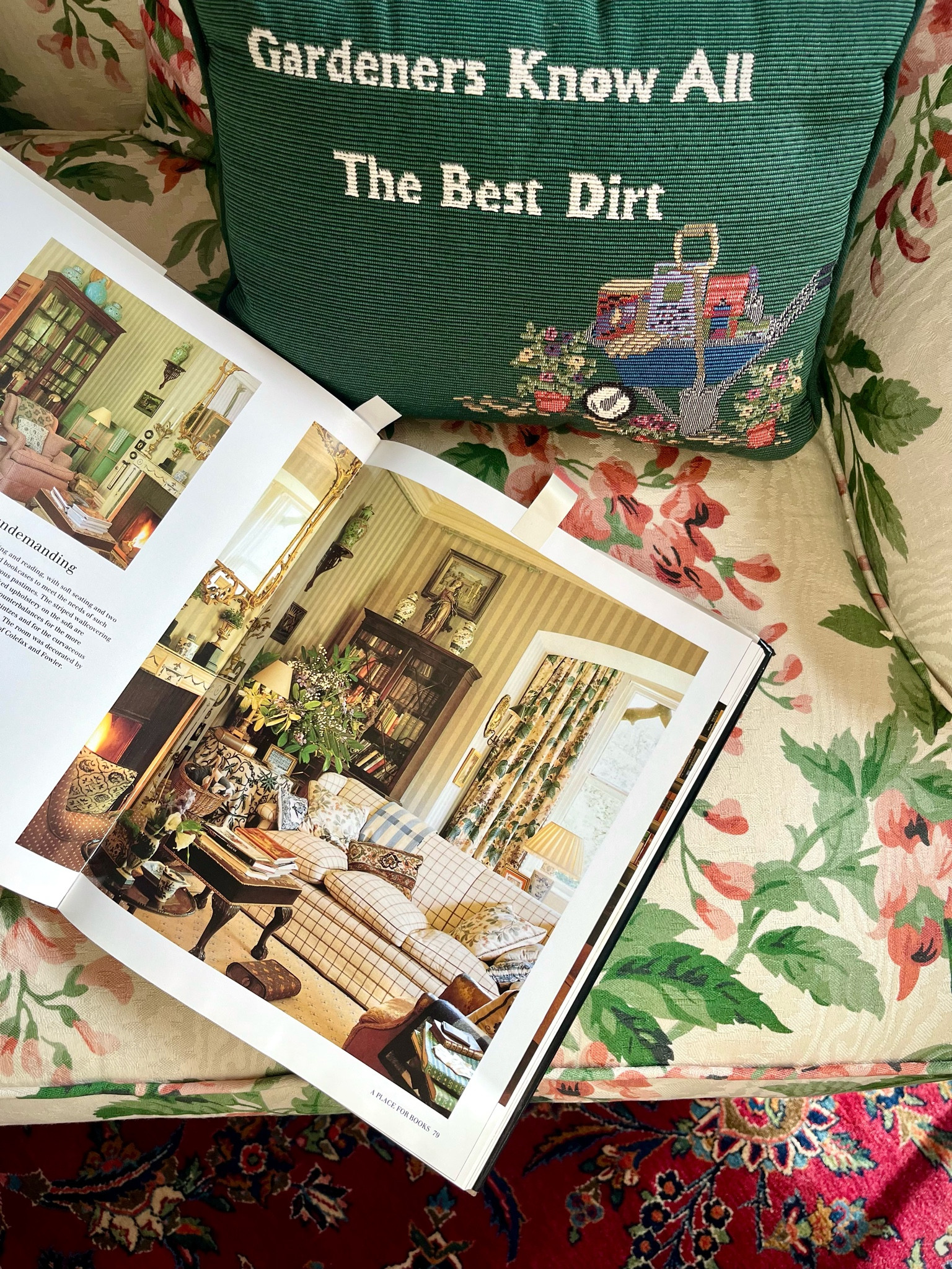Gardeners Know All the Best Dirt pillow - found this exact one plus several others perfect for the gardening lover.
Also another favorite vintage book - found a few out there of House and Garden’s Book of Living Rooms along with some other titles worth scooping up at such bargain prices!

#LTKstyletip #LTKhome #LTKSeasonal