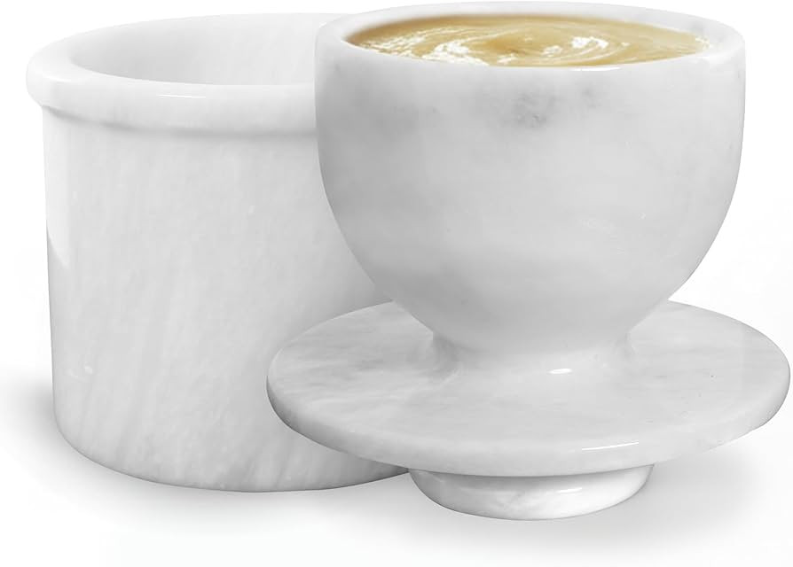 UrbanFocal Marble Butter Keeper 4'' Inches White Handmade French Butter Holder For Kitchen Counte... | Amazon (US)
