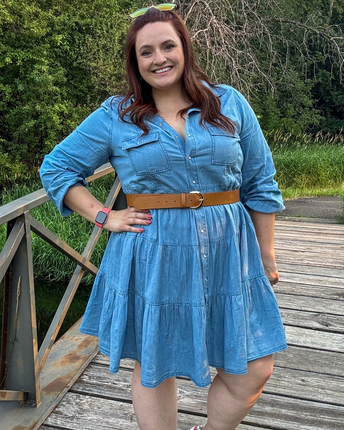 This denim dress is perfect for every day - from concerts to picnics and everything in between!

#LTKootd #LTKPlusSize #LTKMidsize