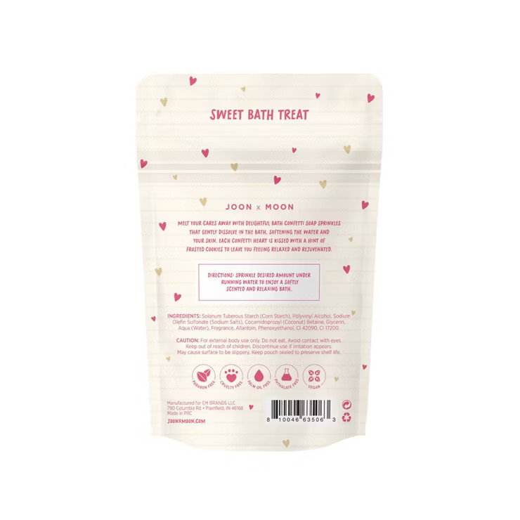 Joon X Moon Bath Confetti Sprinkles Bath Soaks - Frosted Cookie - 1.4oz | Target