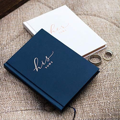 J&A Homes Vow Books His and Hers - Wedding Day Officiant Book with Gold Foil - Rustic Wedding Book J | Amazon (US)