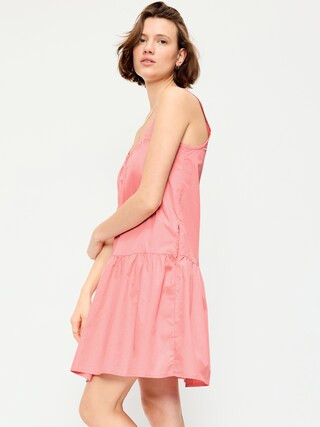Sleeveless Drop-Waist Swing Mini Dress | Old Navy (US)