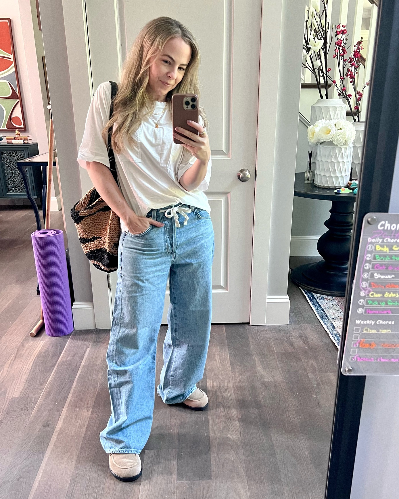 White tee and jeans. Always works.

#LTKOver40 #LTKPetite