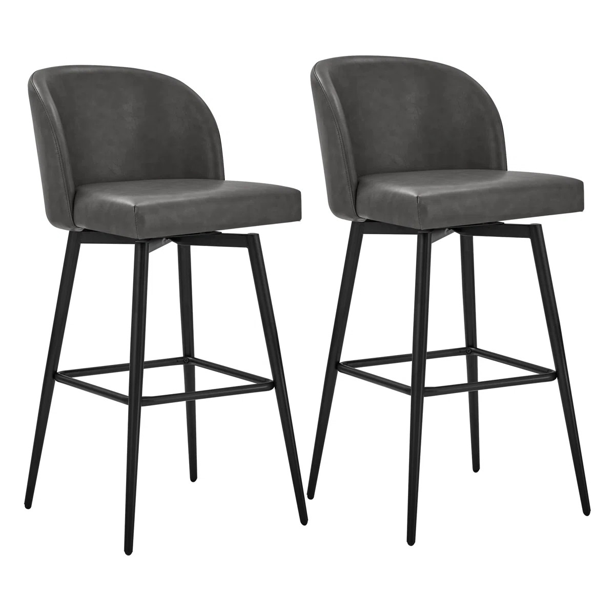 Benedit Swivel Counter & Bar Stool (Set of 2) | Wayfair North America