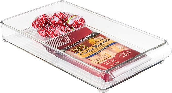 iDesign BPA-Free Plastic Pantry and Kitchen Storage, Freezer and Fridge Organizer Bin with Easy G... | Amazon (US)