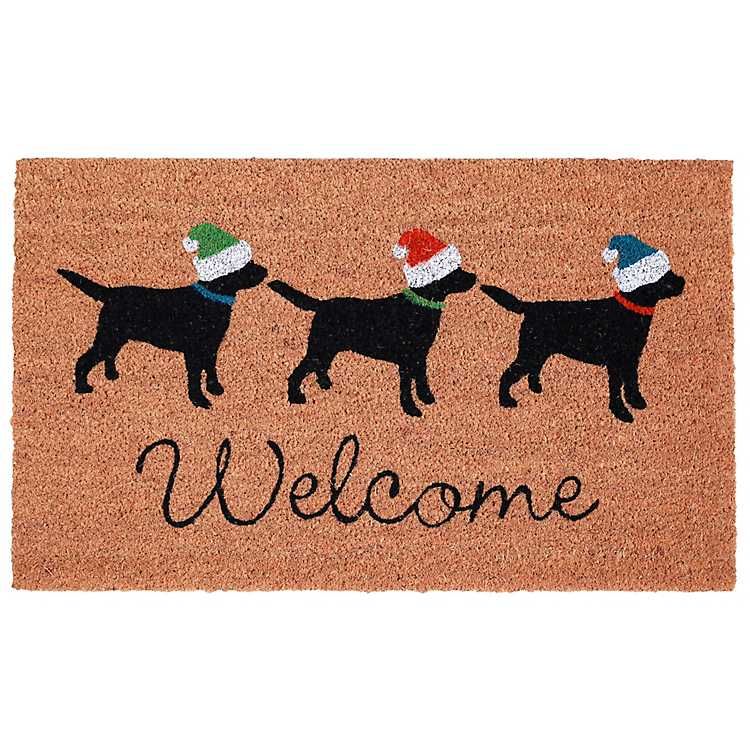 Holiday Pups Welcome Doormat | Kirkland's Home