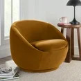 Better Homes & Gardens Mira Swivel Accent Chair, Ochre Velvet | Walmart (US)