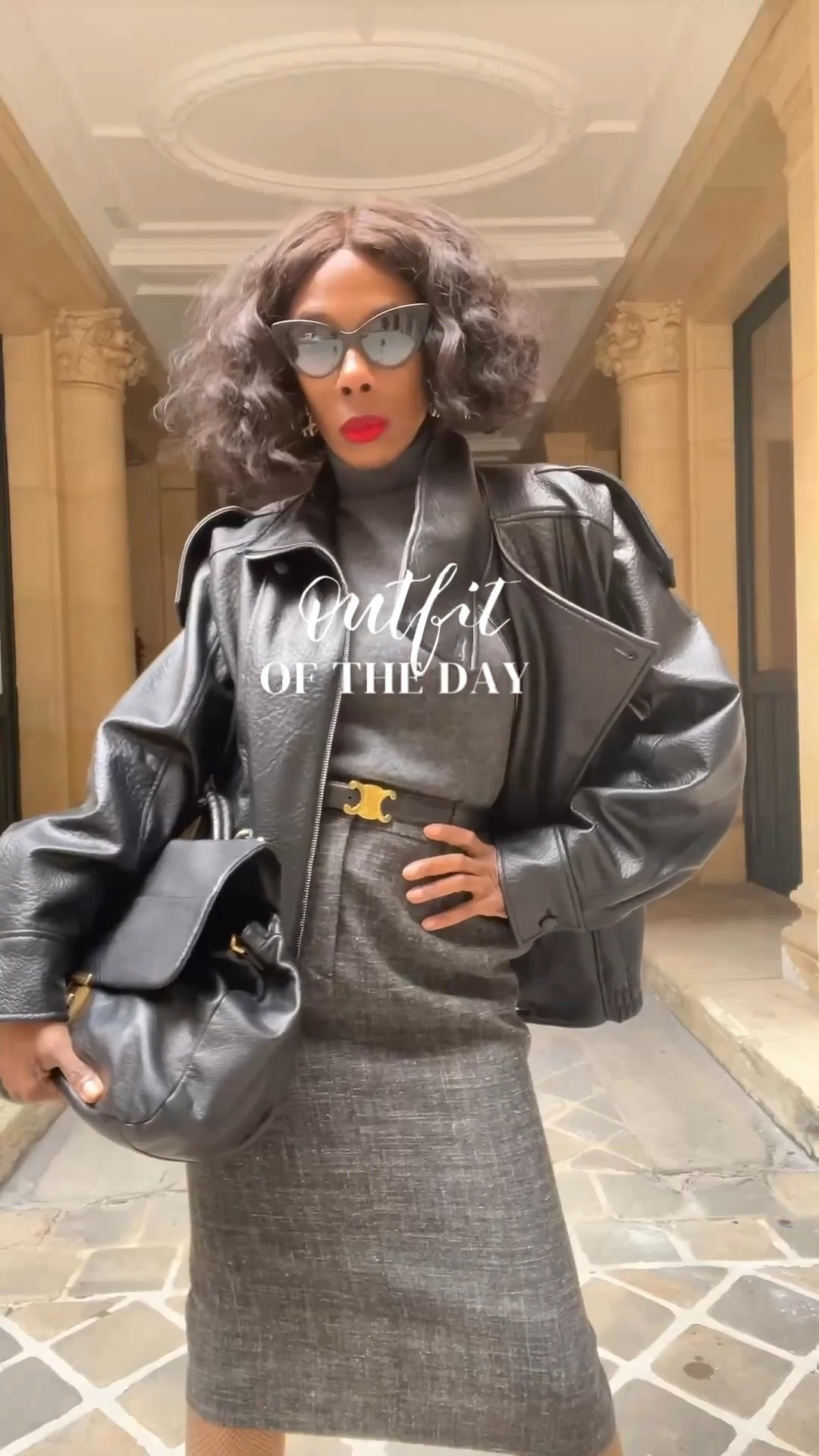 GRWM today as I elevate my leather bomber jacket with a pencil skirt outfit.

My winter OOTD: grey knee length pencil skirt paired and short sleeve turtleneck sweater, layered with a black bomber jacket. To accessorize and elevate the look, I added a Celine belt, leopard print slingbacks, an oversized black satchel bag, and cat eye sunglasses. 

#LTKStyle #WinterOutfit #WinterJacket #BomberJacket #PencilSkirt #OutfitIdeas


#LTKootd #LTKgrwm