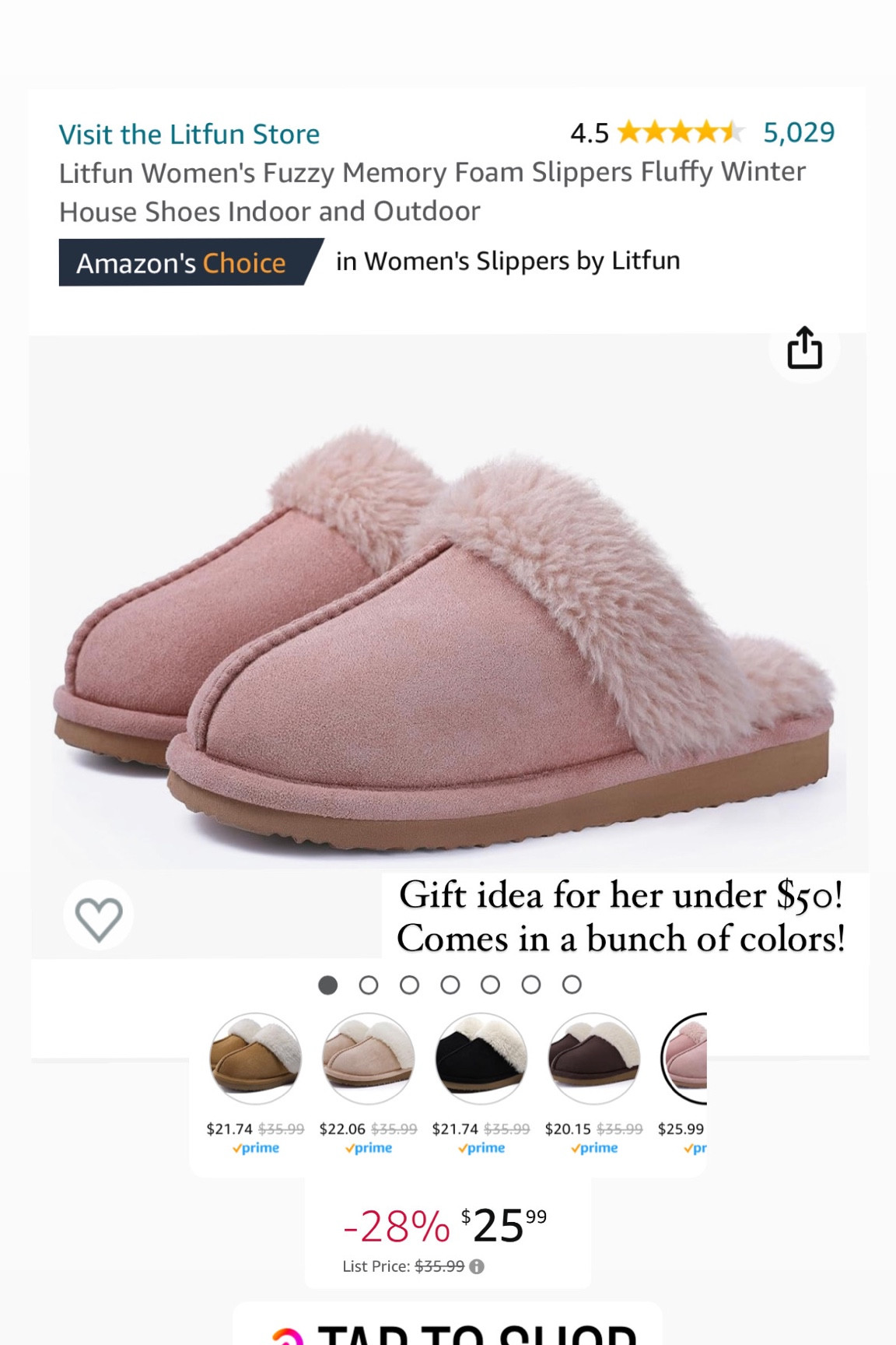 Memory foam slippers for women! great gift idea for her under $50. Comes in a bunch of colors! 

#LTKCyberWeek #LTKHoliday #LTKGiftGuide