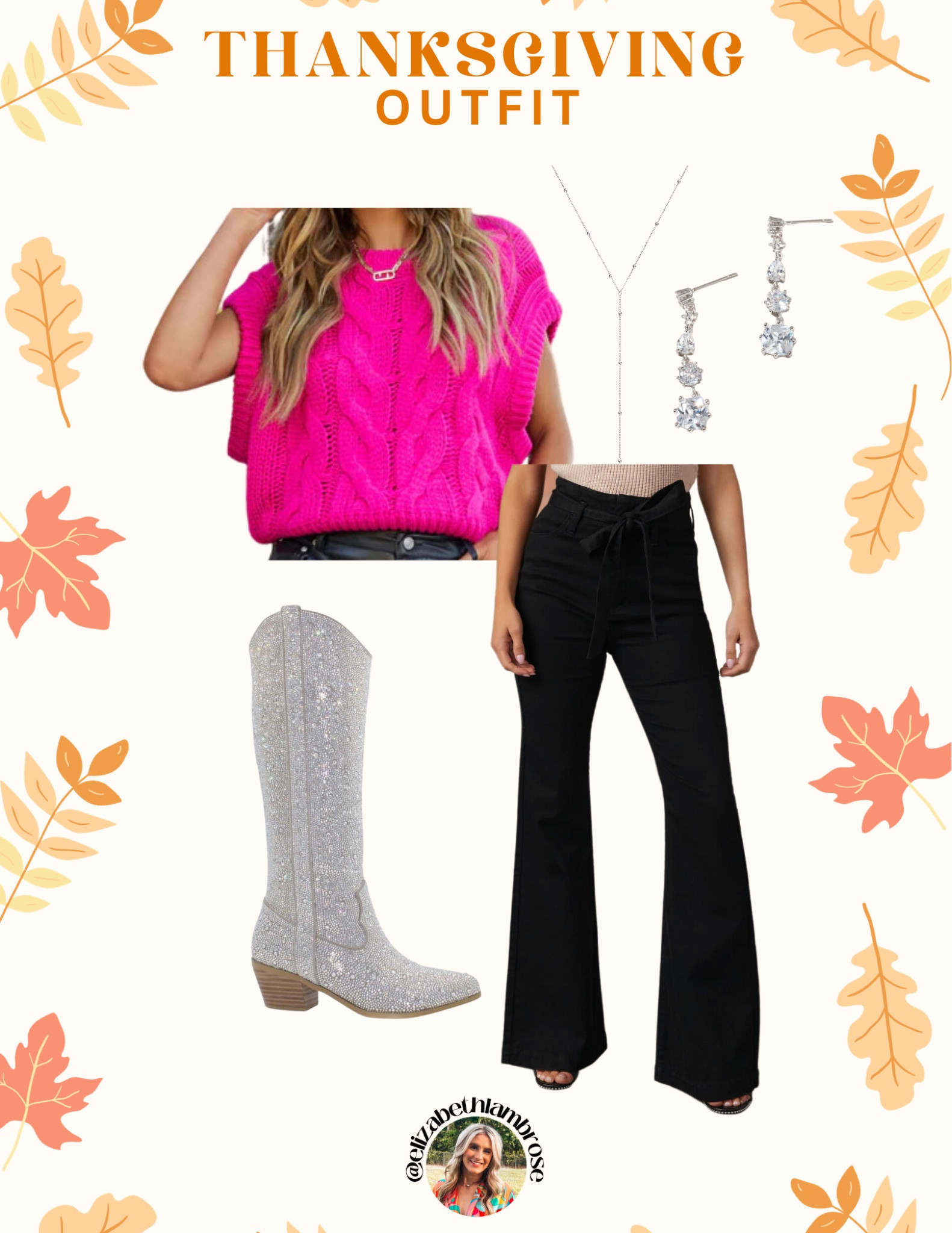 LTK Holiday Sale items that I’ve made some thanksgiving outfits from!! 
I love this outfit, it’s super cute and affordable! It’s also apart of the LTK Holiday Sale!! I included some good staple pieces that are super versatile for the fall/ winter and maybe even spring!! 
The holiday sale is November 9-12 so get your carts ready! Some items are also on sale right now so grab them while they are in stock!!
Check out my LTK Holiday collection and product set for all the Holiday Sale content!!🤍❤️💚 
Happy shopping!! 

#vici #top #sweatertank #tank #sweater  #fall #style #bottoms #workpant #pants #booties #workwear #elf #makeup #brows #powder #blush #holidaysale #sale #thanksgiving #thanksgivingoutfit #inspiration #thanksgivinginspo #boots 

#LTKworkwear #LTKSeasonal #LTKHolidaySale