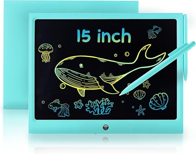 LCD Writing Tablet for Kids, 15 Inch Colorful Electronic Doodle Board, Educational Learning Kids ... | Amazon (US)