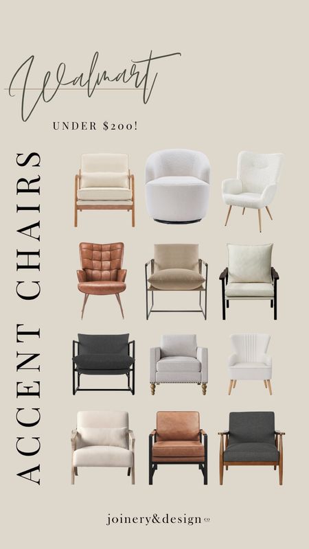 You know that gorgeous swivel chair we have in our bedroom? I found it at Walmart and the price point is so amazing it inspired me to link up some other accent chairs - all under $200! 

#armchair #boucle #walmartfinds #slingchair #livingroom

#LTKSeasonal #LTKhome #LTKsalealert