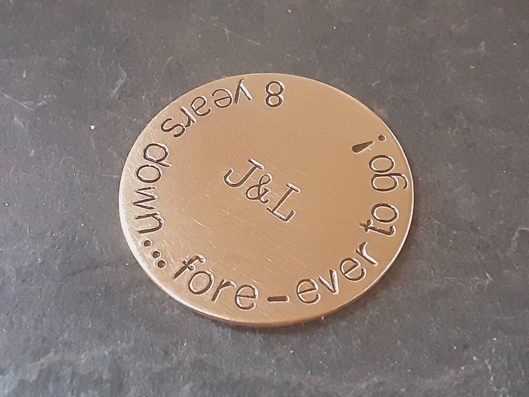 Bronze golf ball marker - 8th or 19th anniversary gift - bronze anniversary | Etsy (US)