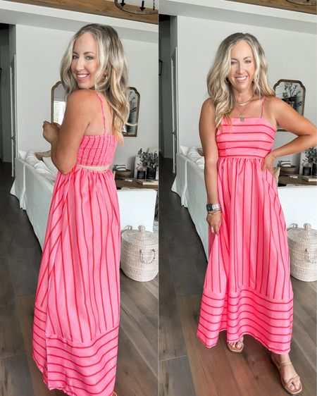 Amazon fashion Amazon finds stripe maxi dress size small summer outfit pink maxi dress, summer dress 

#LTKFindsUnder50 #LTKOver40