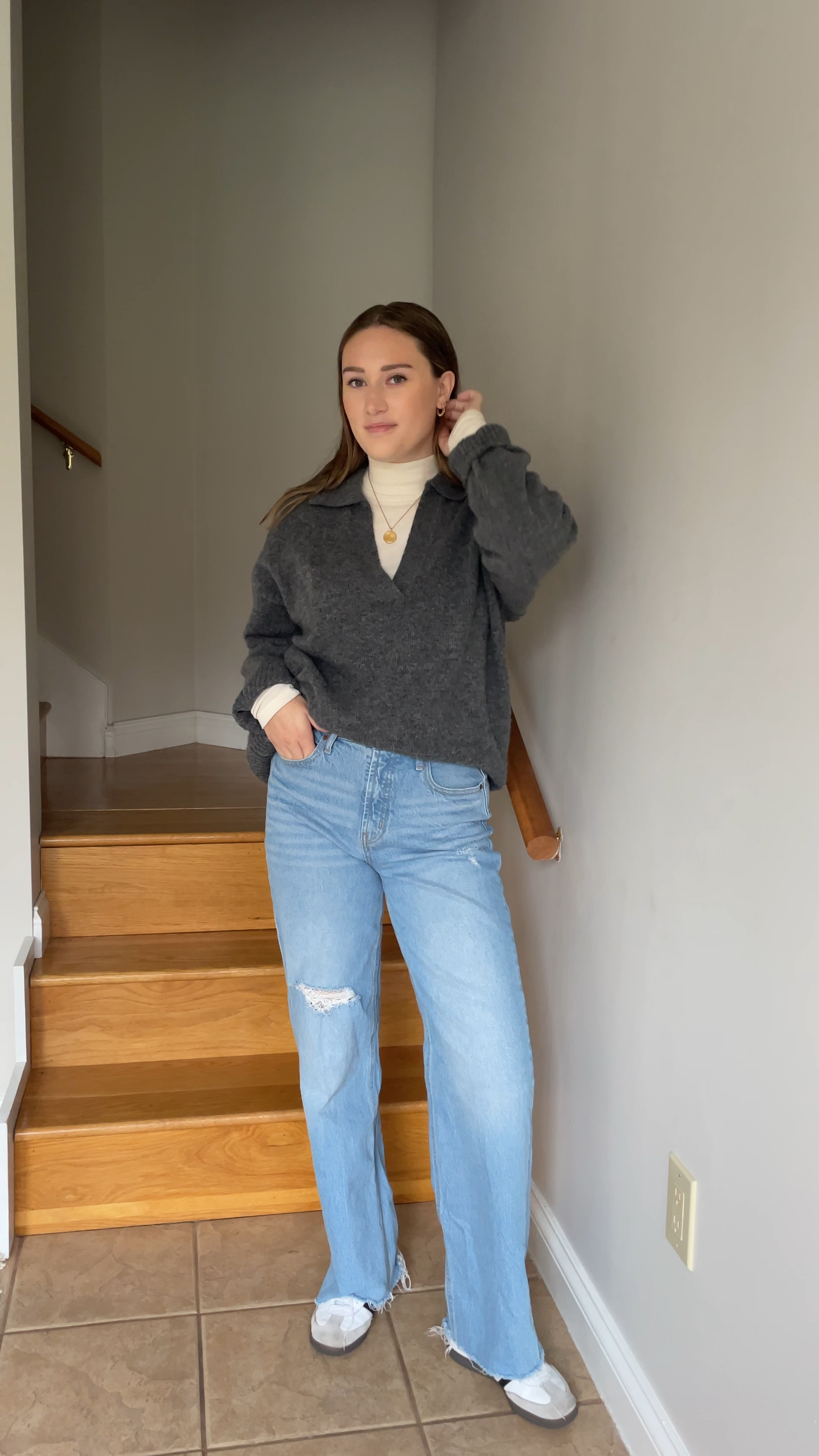 Cozy fall ootd 🍁 Love layering a turtleneck under a sweater for extra warmth and dimension!

#LTKSeasonal #LTKstyletip #LTKVideo