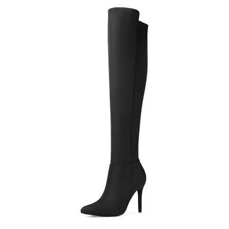 Dream Pairs Women s Over The Knee Thigh High Boots Long Stretch Pointed Toe Stiletto High Heels Fall | Walmart (US)