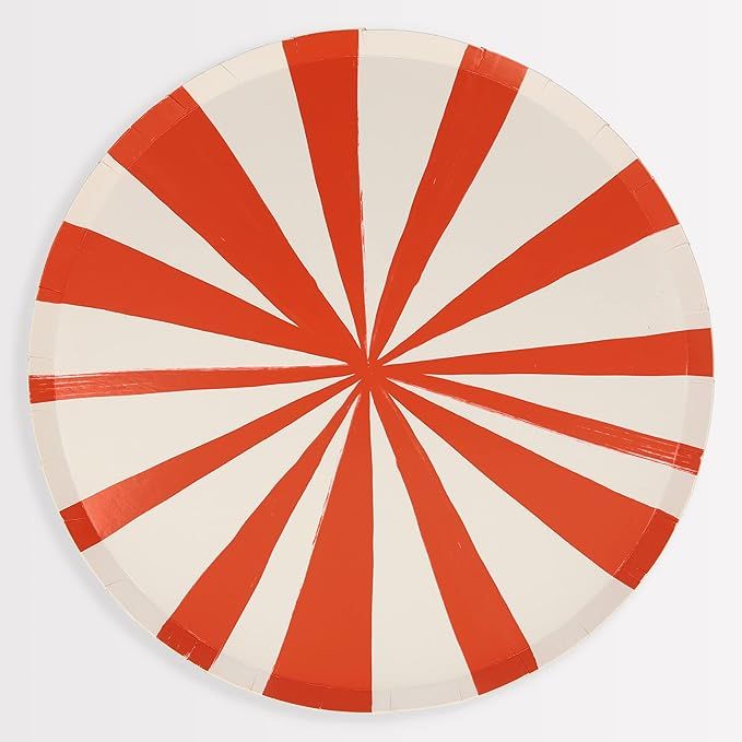 Meri Meri Red Stripe Dinner Plates (Pack of 8) | Amazon (US)