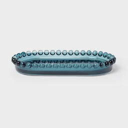 Textured Glass Tray Blue - Threshold™ | Target