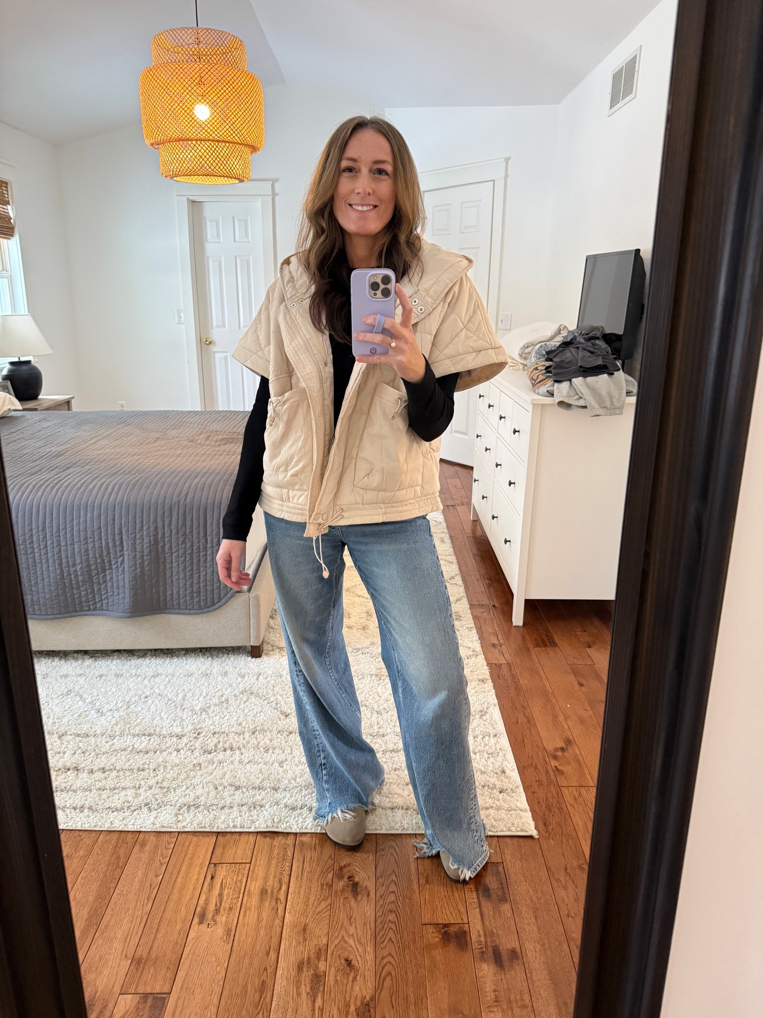 1/20/25 ✨ Top is a small. Vest is a medium. 

Everyday outfits. Easy outfits. Easy outfit ideas. Neutral basics. Winter outfits. Winter outfit idea. Casual outfits. Basic mom outfit. Casual outfit idea. Casual outfit. Everyday outfit. Mom outfit. Street style. Casual mom outfit. Amazon fashion. Sports mom outfits. Sports mom outfit idea.

#LTKootd #LTKgrwm #LTKOver40