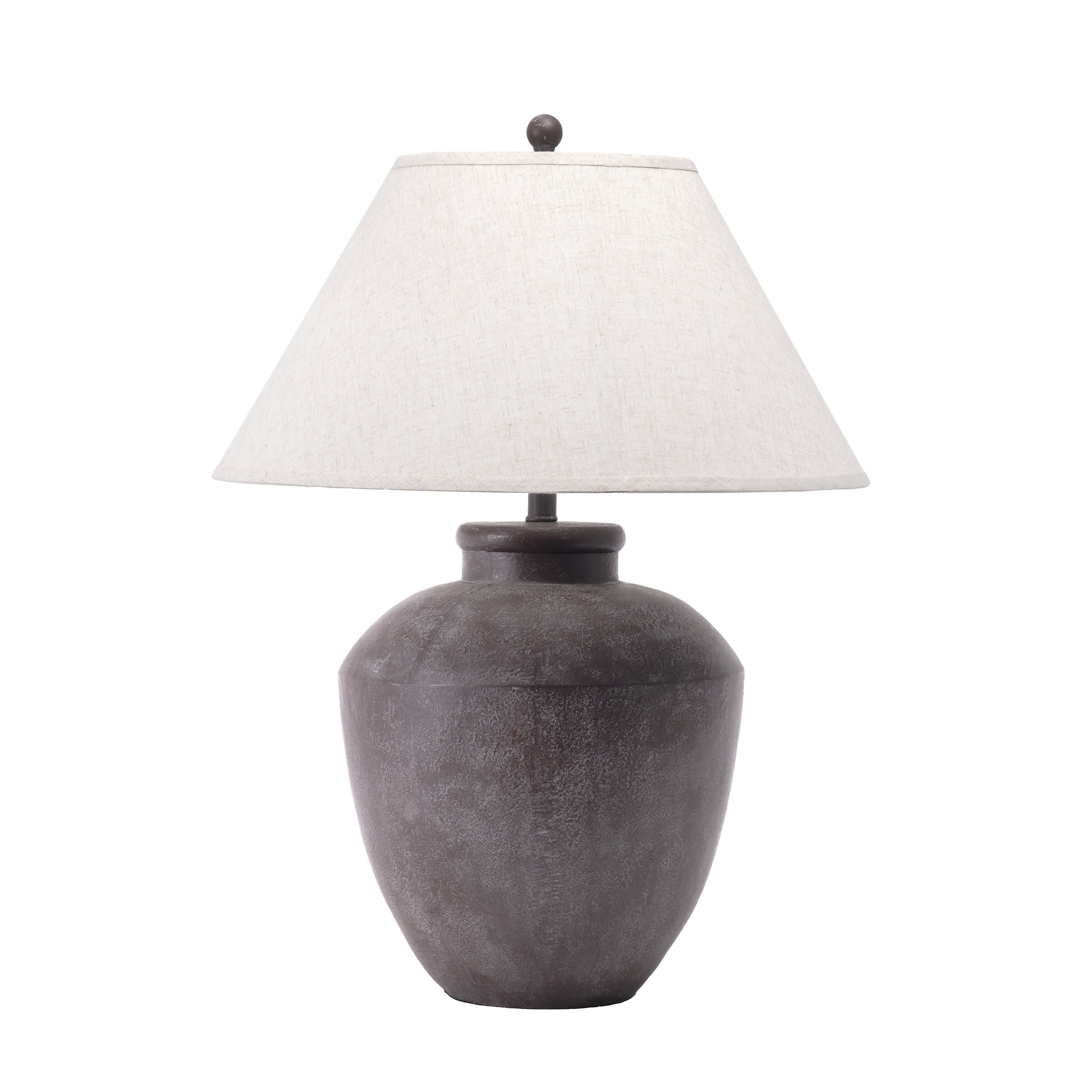 Brown 30 inch Vintage Resin Urn Table Lamp | Rugs USA