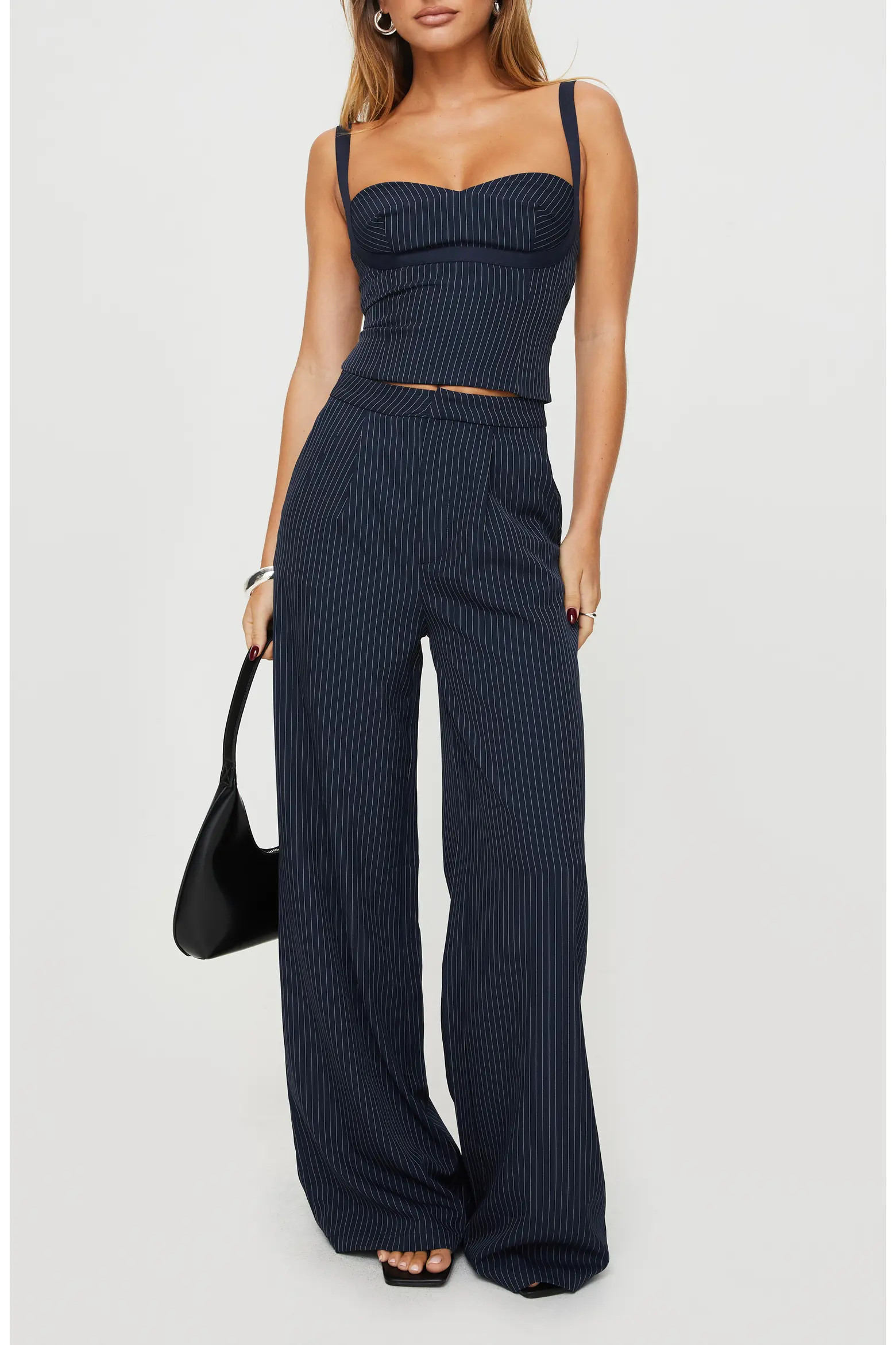 Princess Polly Briana Pinstripe Tank & Pants Set (Women) | Nordstrom | Nordstrom