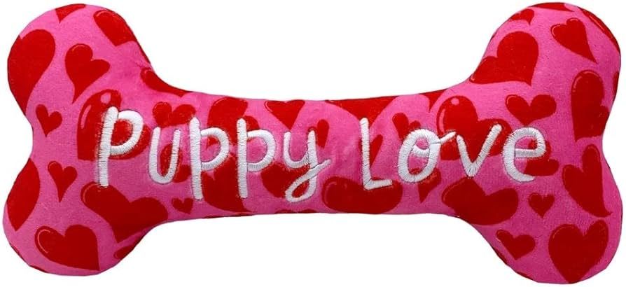 Huxley & Kent for Dogs | My Puppy Love Bone (Small) | Valentine's Day Funny Dog Toy | Power Plush... | Amazon (US)