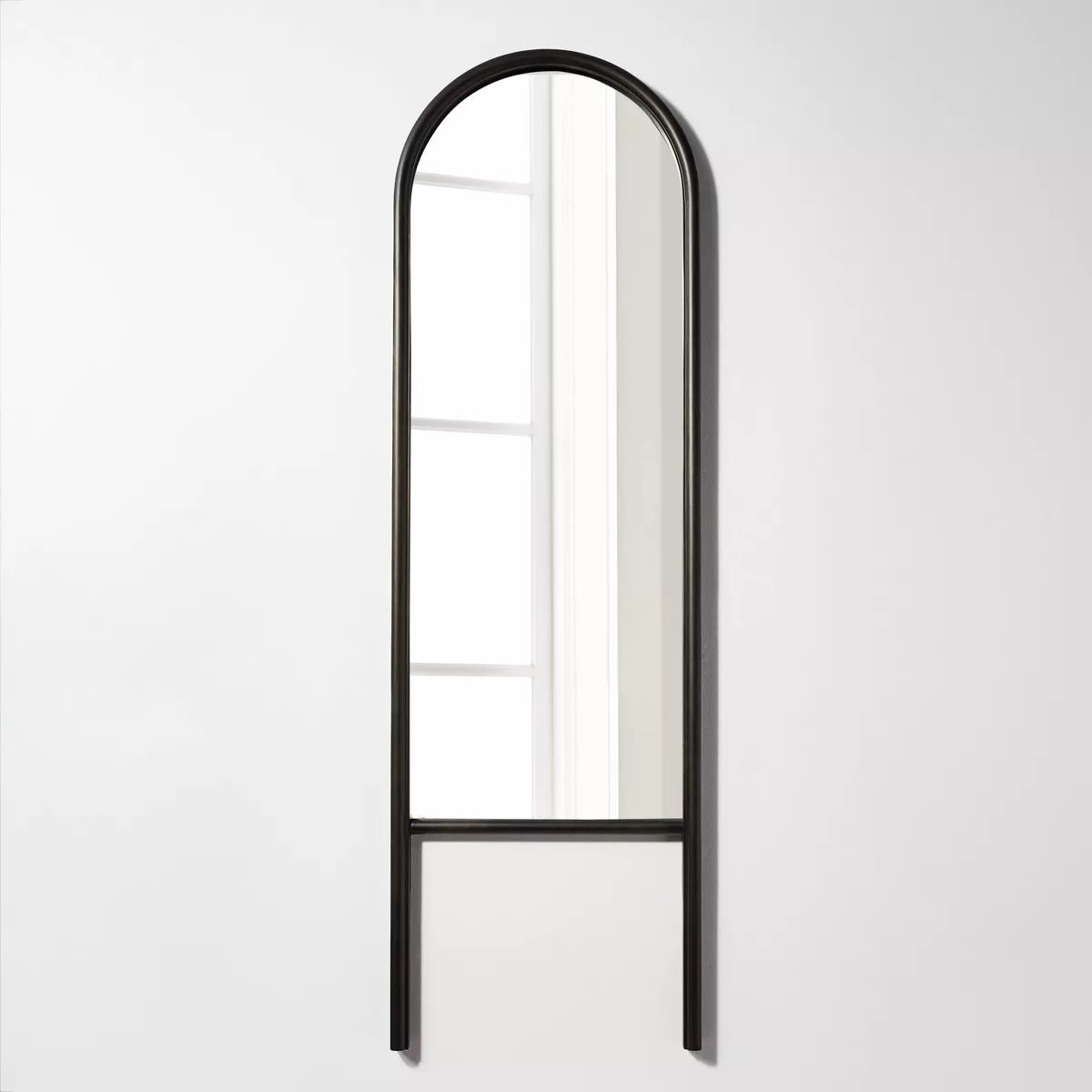 20" x 65" Wood Arch Floor Mirror with Legs Black - Threshold™ designed with Studio McGee | Target