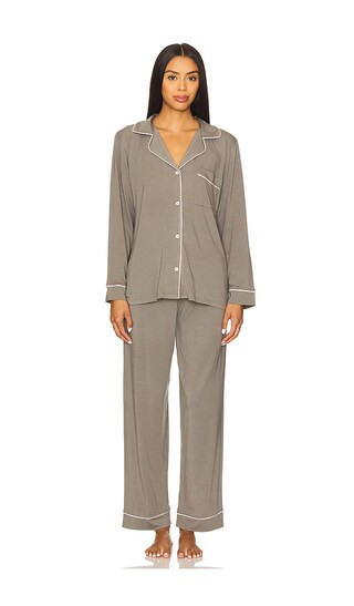 eberjey Gisele Long Pj Set in Grey. - size XL | Revolve Clothing (Global)