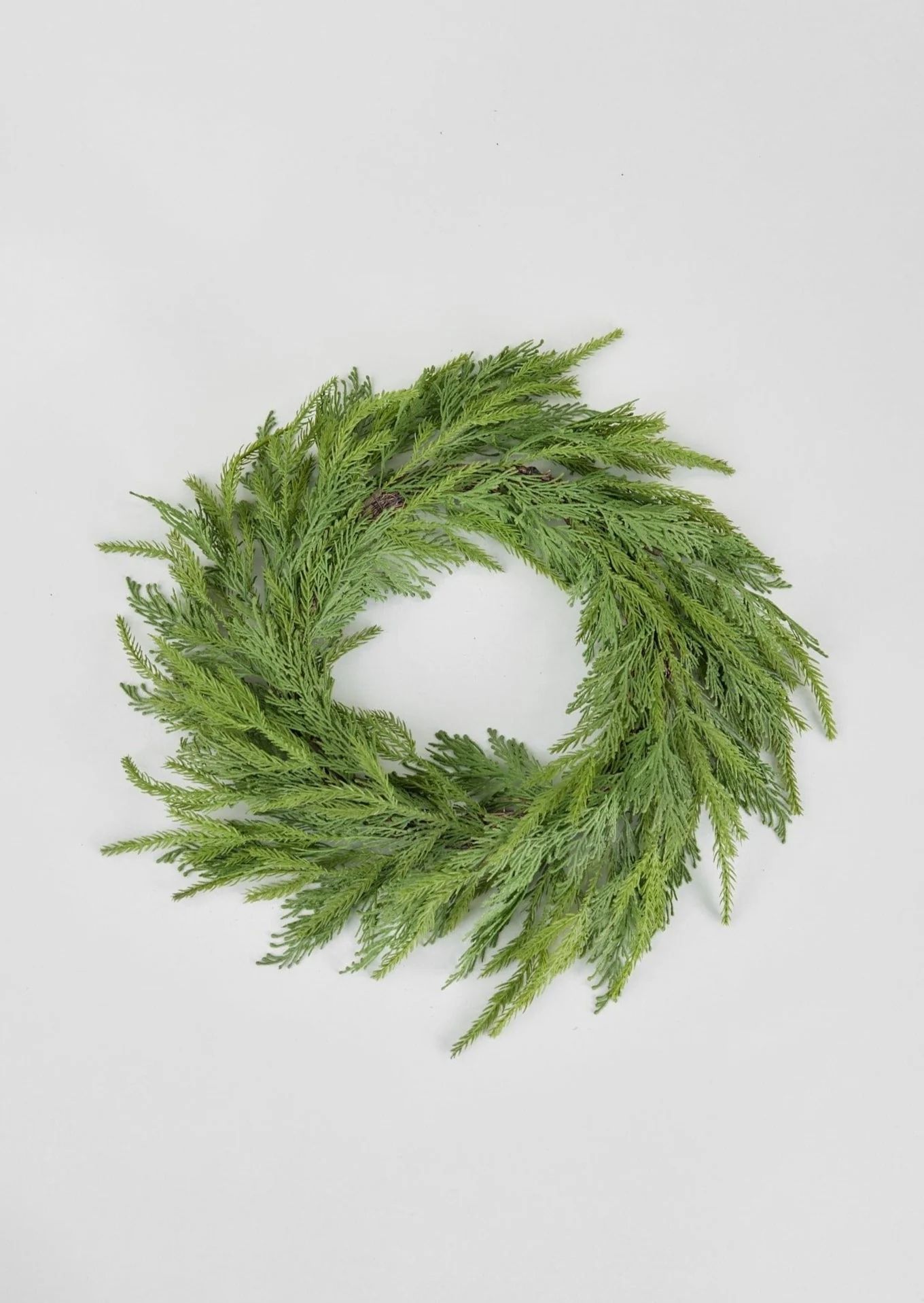 UV Treated Cedar Wreath | Faux Outdoor Winter Greenery | Afloral.com | Afloral