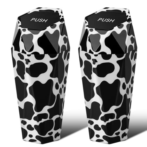 SINSEN Car Trash Can with Lid, Mini Garbage Bin, Cup Holder Organizer, Car Accessories for Interior, Diamond Dustbin, Leakproof | Amazon (US)