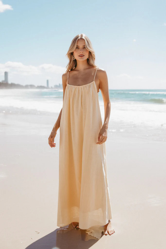 Lumina Maxi Dress - Yellow | Petal & Pup (US)