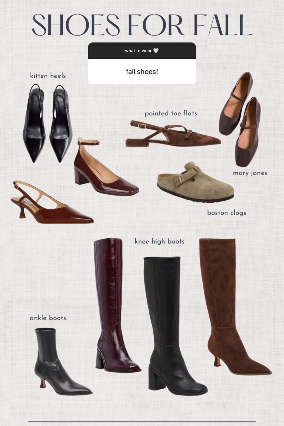 Fall shoes 🍂 

Kitten heels, sling back flats, Mary Jane’s, Birkenstock Boston clog, knee high boots, suede boot, ankle booties

#LTKShoeCrush #LTKFallSale #LTKSeasonal