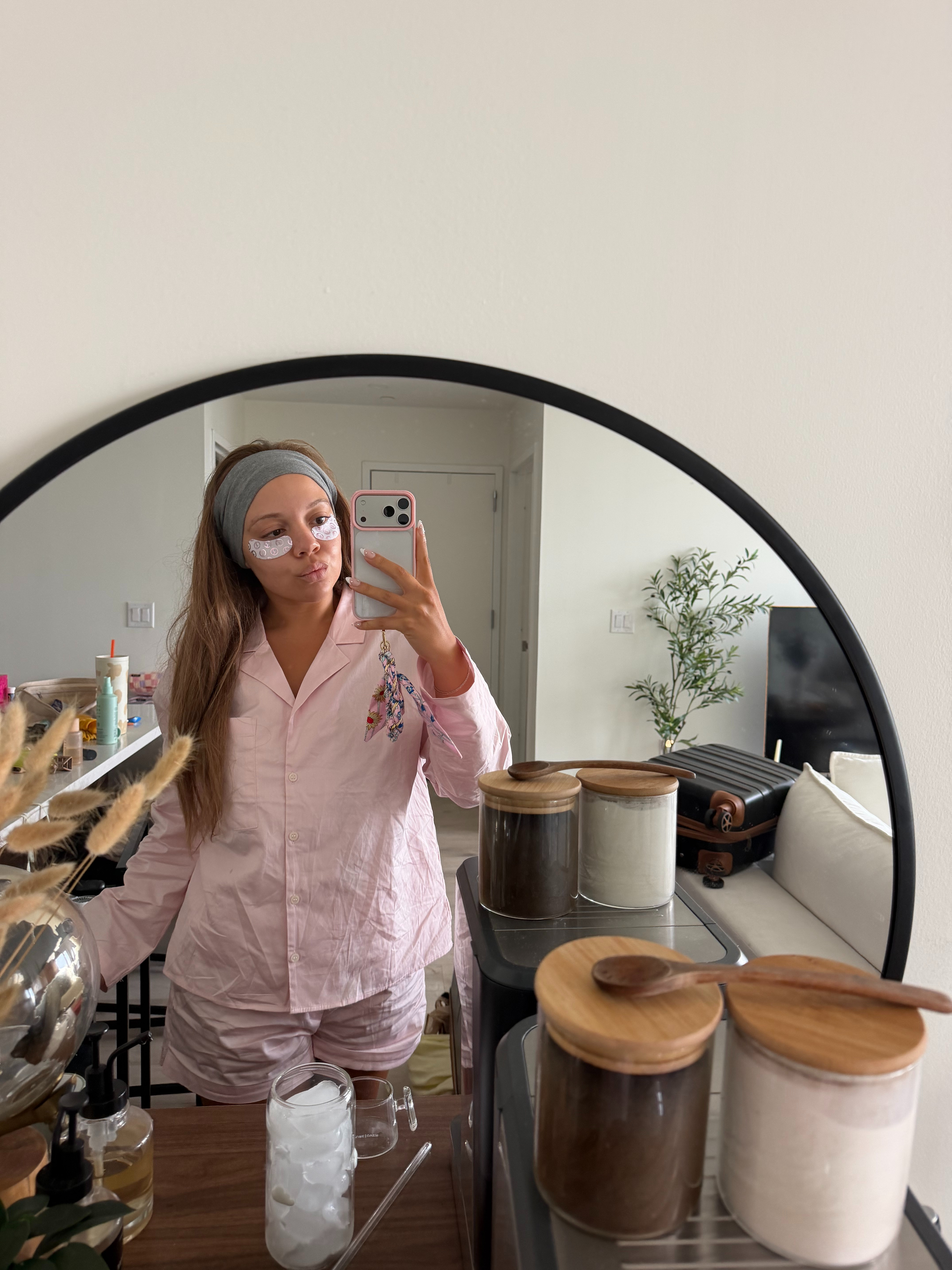 my pink pjs 💕  

 #LTKdayinmylife #LTKselfcare
