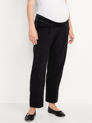 Maternity Rollover-Waist Billie Trouser | Old Navy (US)