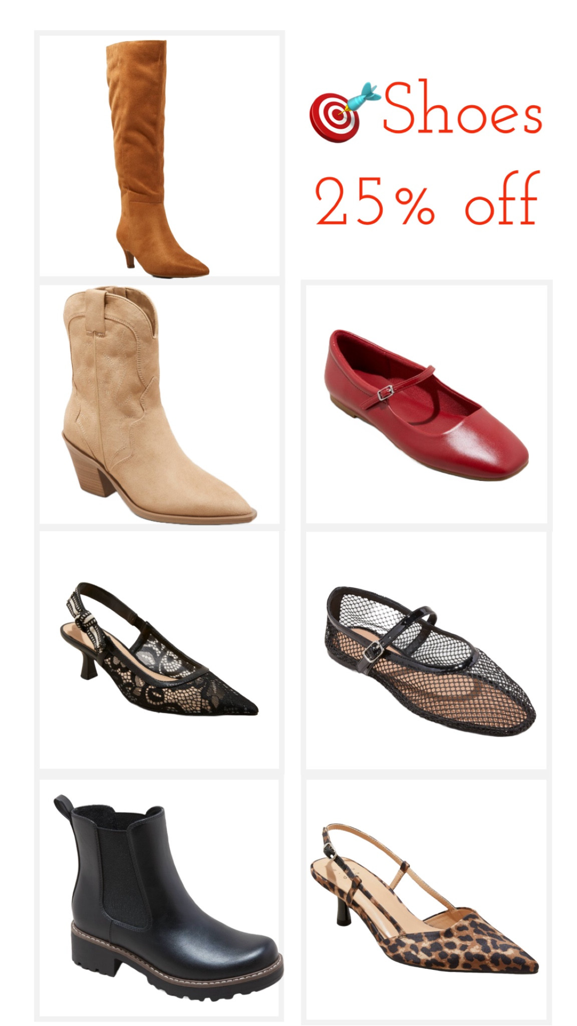 All great shoes for Fall and Winter. I own every single one of these and I can attest they are comfortable and good quality! All are on sale! 

| Target shoes | fall shoes | ballet flats | heels | boots | kitten heels | affordable shoes | casual shoes | workwear shoes | 

#LTKSeasonal #LTKSaleAlert #LTKFindsUnder50