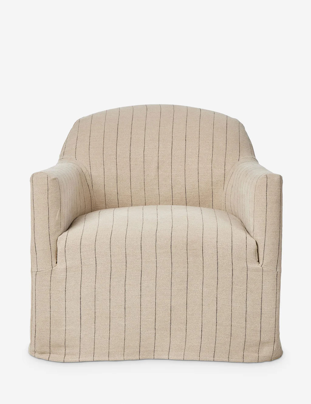 Lowell Slipcover Swivel Chair by Amber Lewis x Four Hands | Lulu and Georgia 